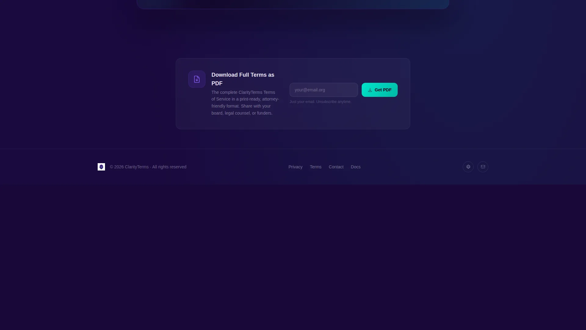 Nonprofit Organization Cost Calculator Website Template