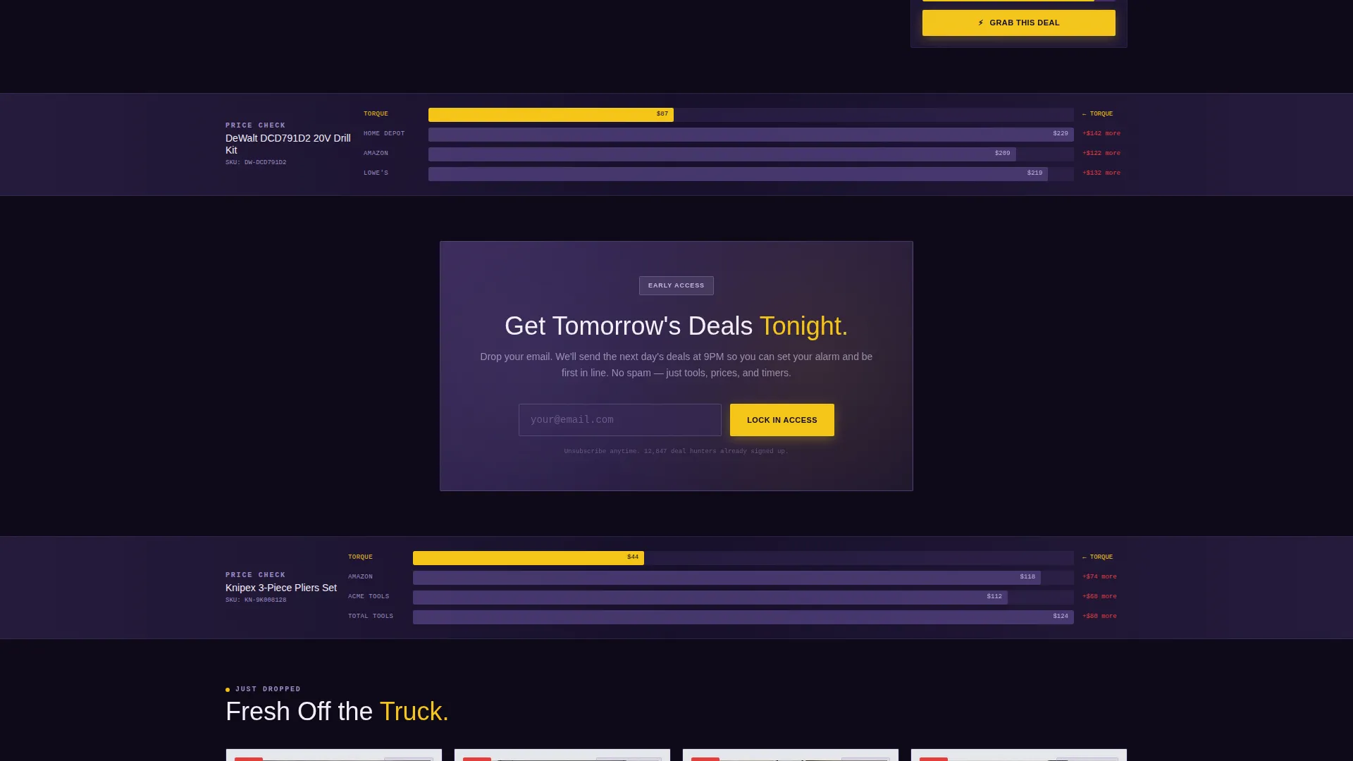 Tools & Hardware Flash Sale Landing Page Template