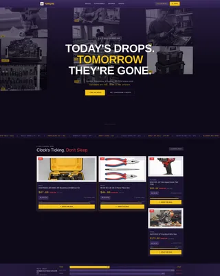 Tools & Hardware Flash Sale Landing Page Template