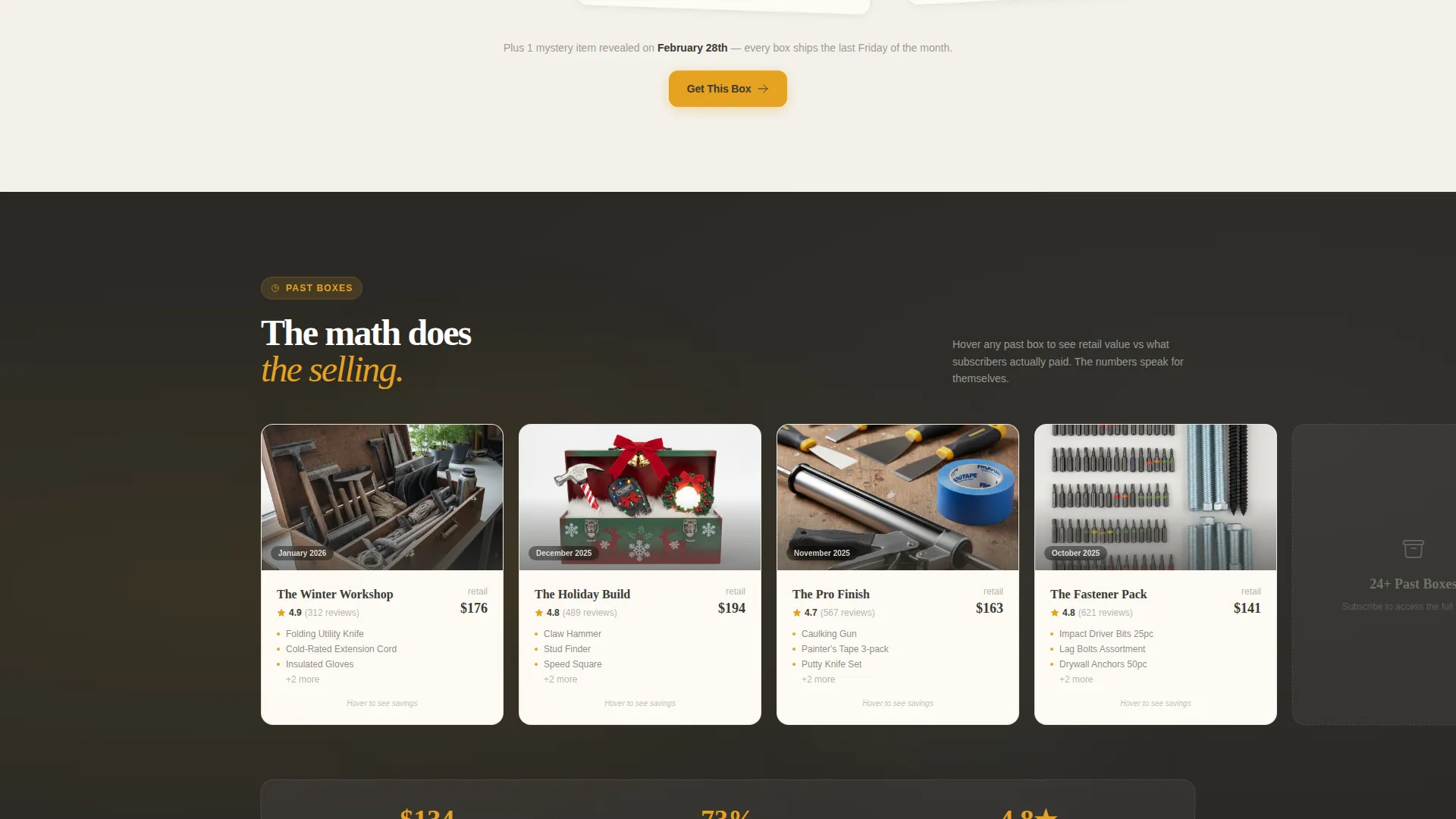 Tools Subscription Box Landing Page Template