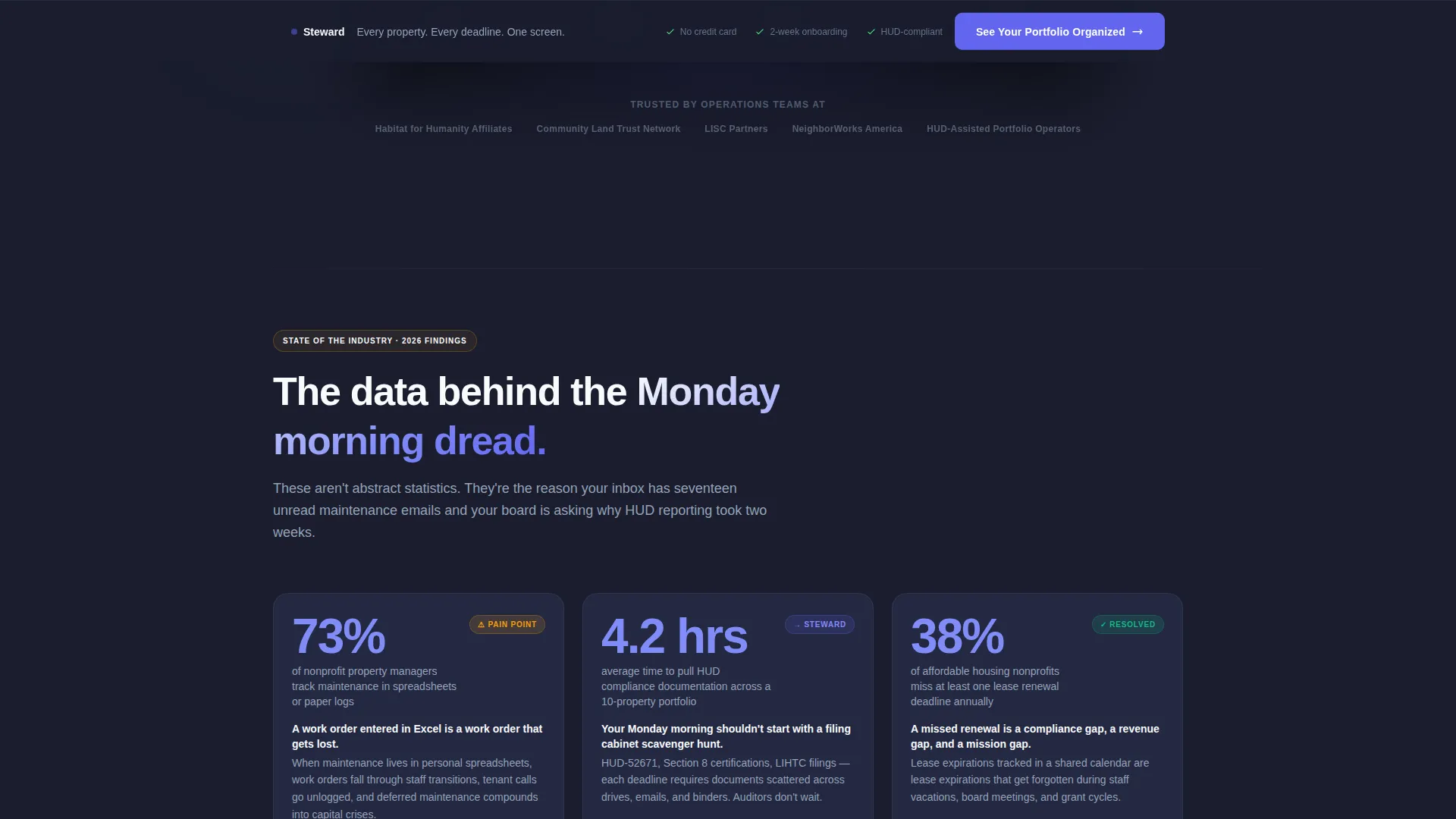 Trusted Nonprofit Operations Landing Page Template