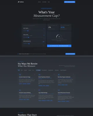Nonprofit Measurement Consultancy Landing Page