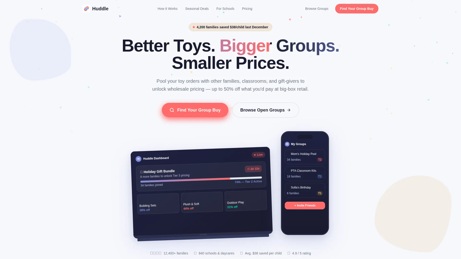 Wholesale Toys Group Buying Landing Page Template
