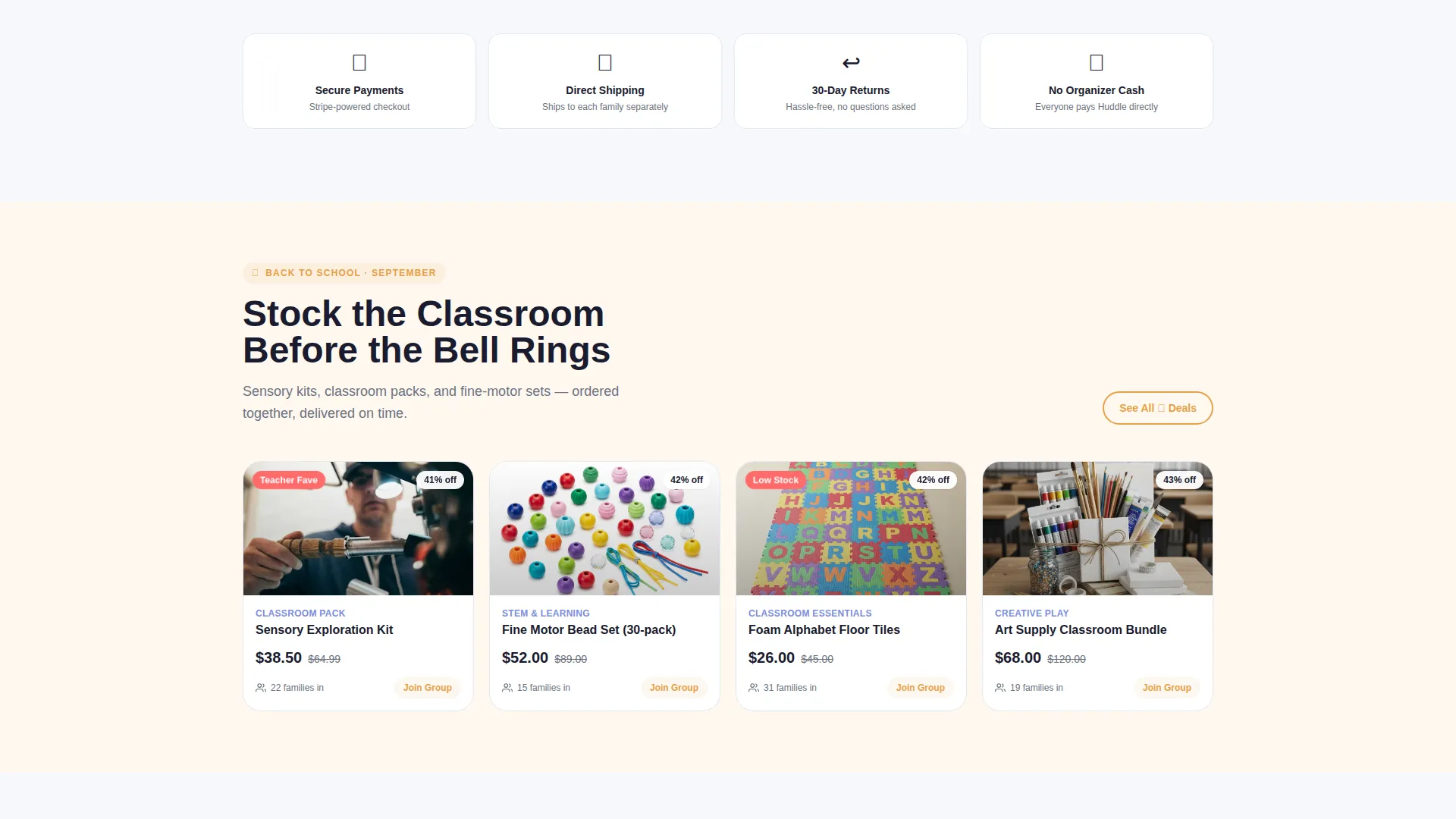 Wholesale Toys Group Buying Landing Page Template