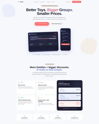 Wholesale Toys Group Buying Landing Page Template
