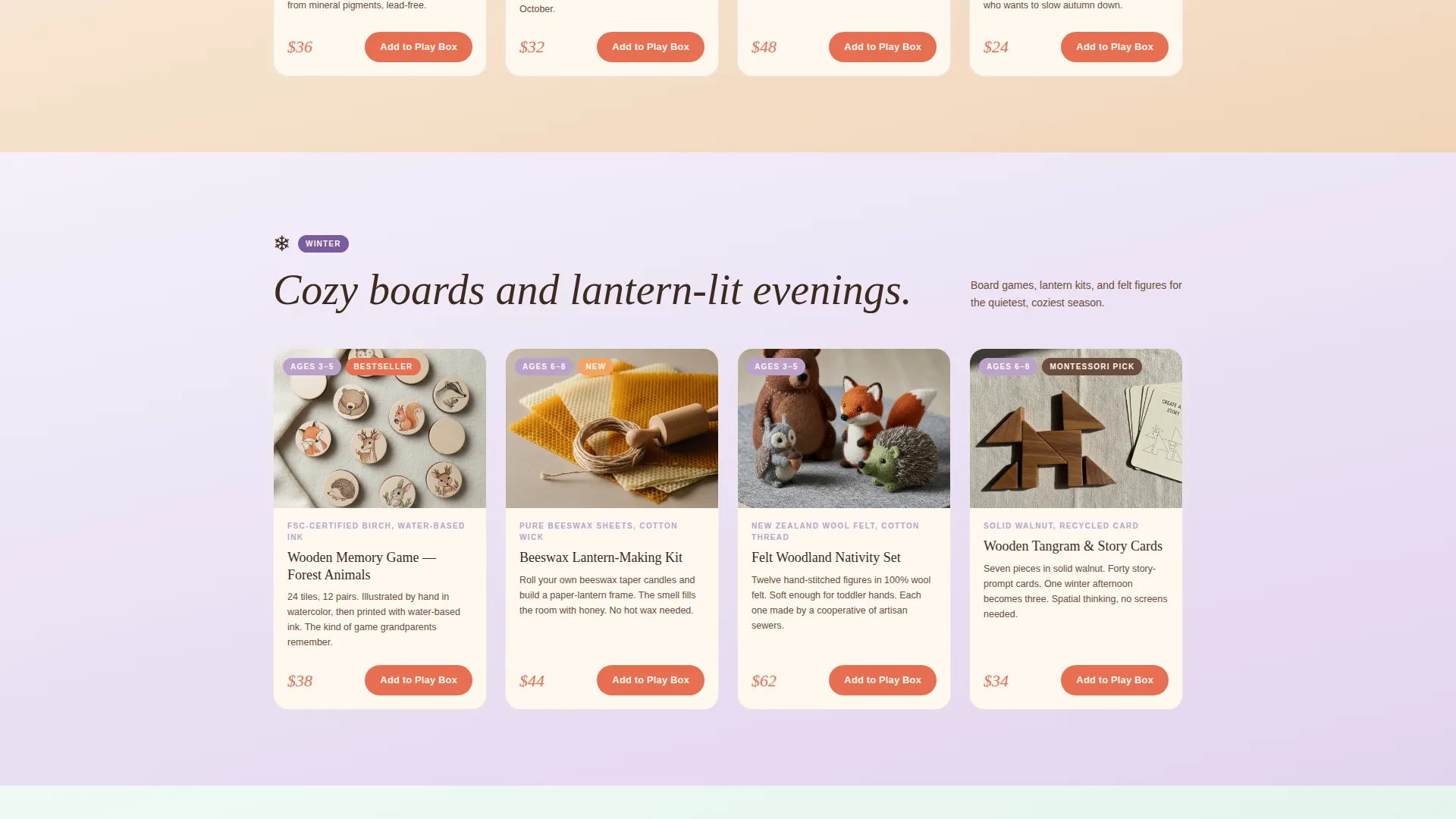 Organic Toys Store Landing Page Template