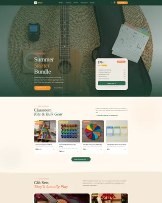 Hobby & Passion Supplies Professional Website Template