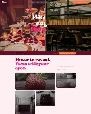 Valentine's Day Catering Landing Page Template