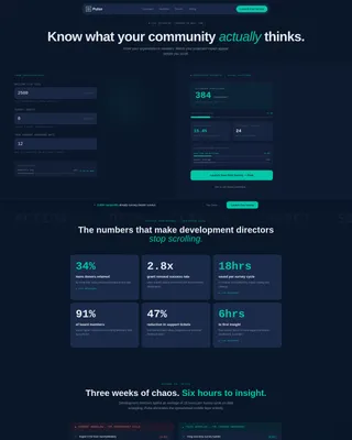 Nonprofit Survey Landing Page Template