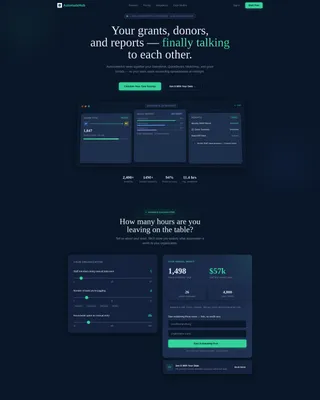 Nonprofit Workflow Automation Landing Page Template