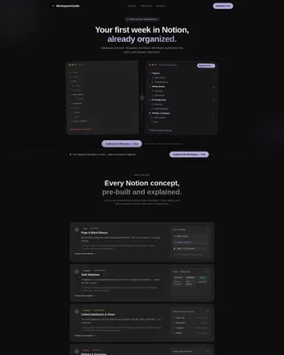 Structured Notion | Free Website Template | Rocket