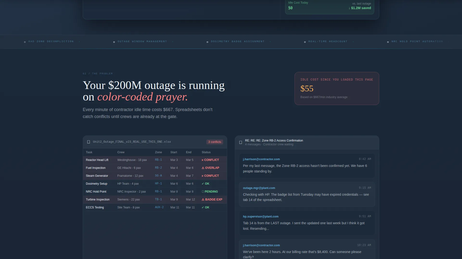 Nuclear Vertical SaaS Professional Website Template