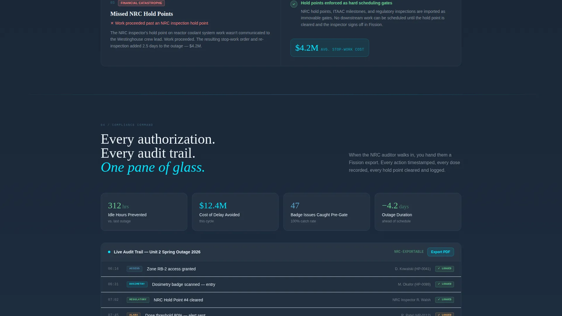 Nuclear Vertical SaaS Professional Website Template