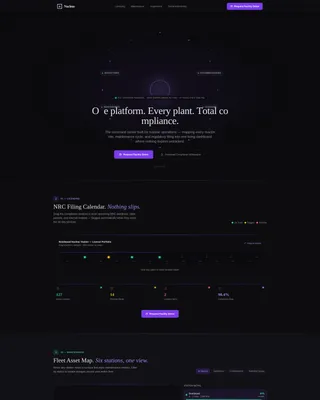 Nuclear Vertical SaaS Advanced Professional Website Template