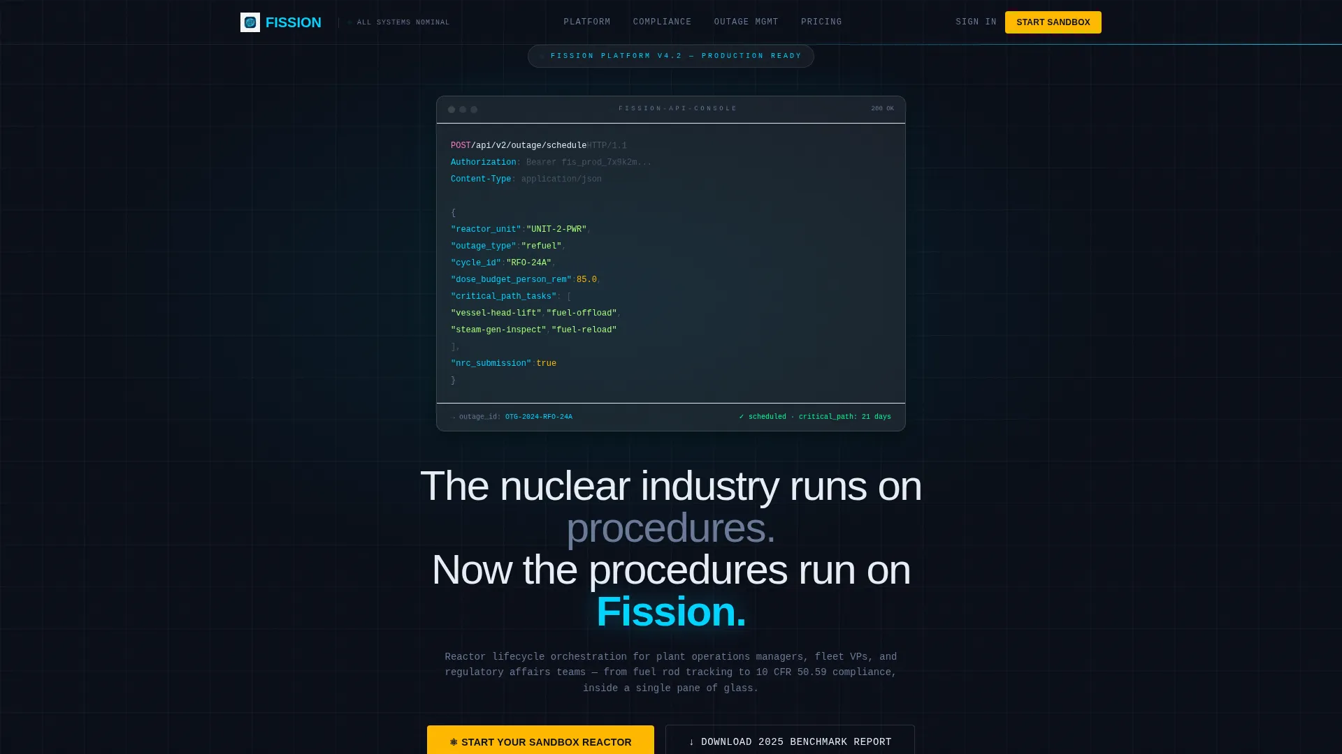 Nuclear Vertical SaaS Specialist Professional Website Template
