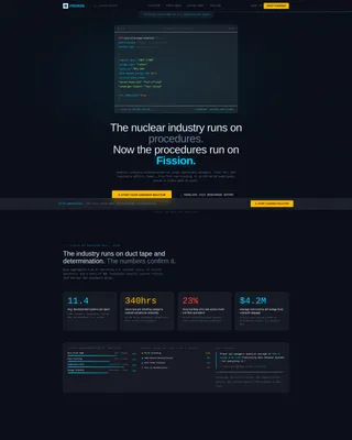 Nuclear Vertical SaaS Specialist Professional Website Template