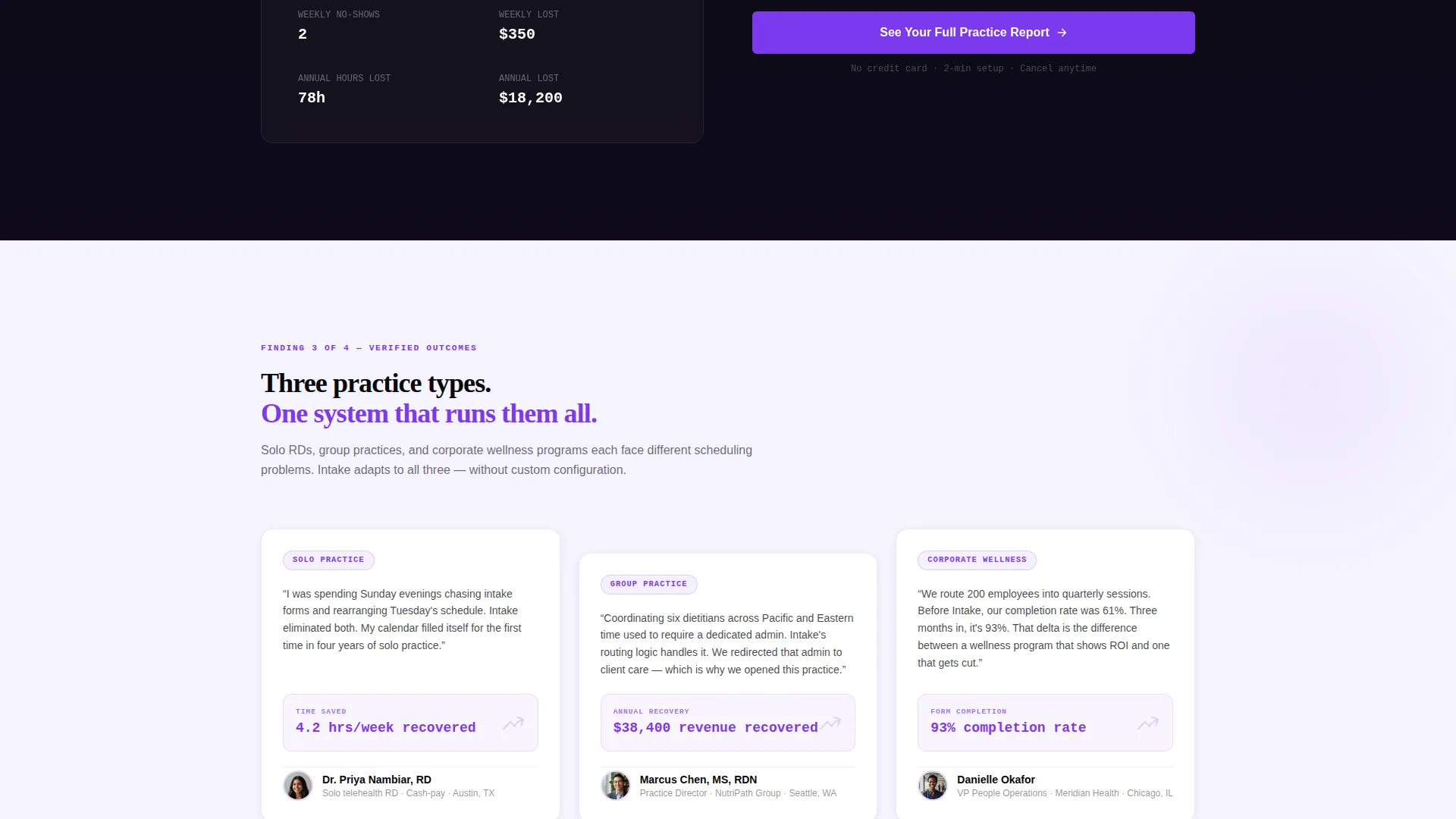 Nutrition Vertical SaaS Booking Website Template