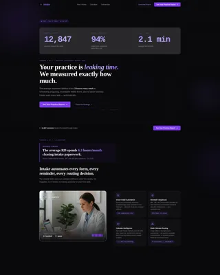 Nutrition Vertical SaaS Booking Website Template