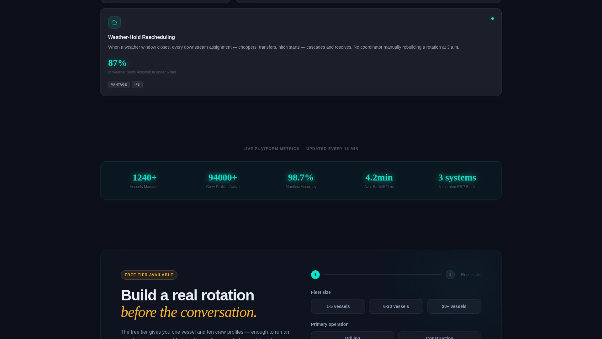 Offshore Vertical SaaS Professional Website Template
