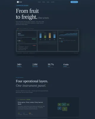 Olive Oil Vertical SaaS Professional Website Template