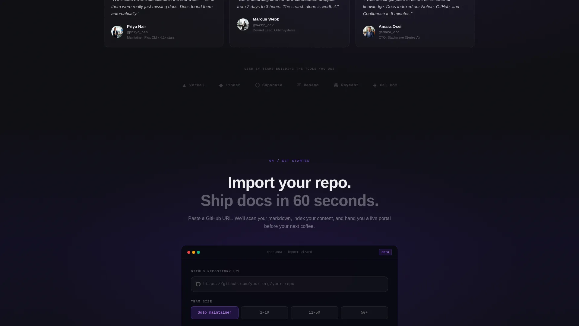 Product Documentation Professional Website Template