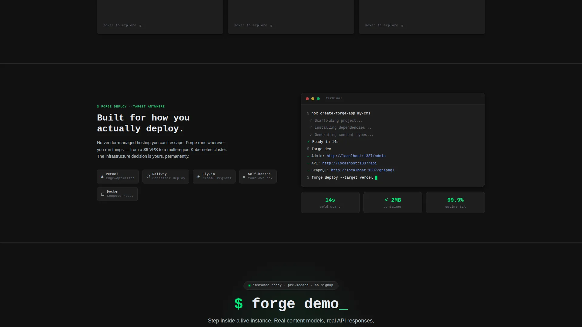 Open-Source CMS Landing Page Template