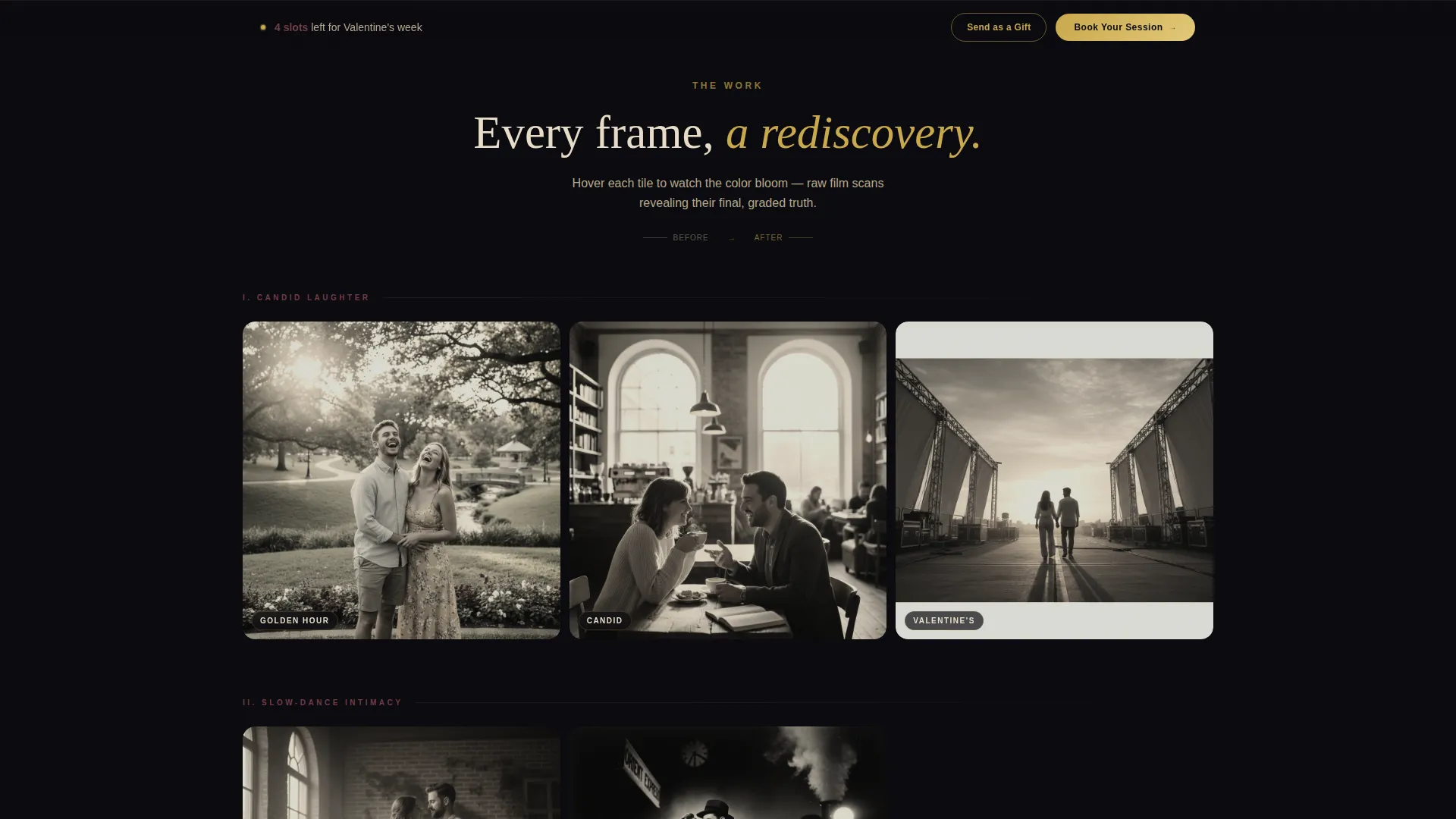 Stunning Visual Storytelling Landing Page Template