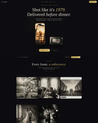 Stunning Visual Storytelling Landing Page Template