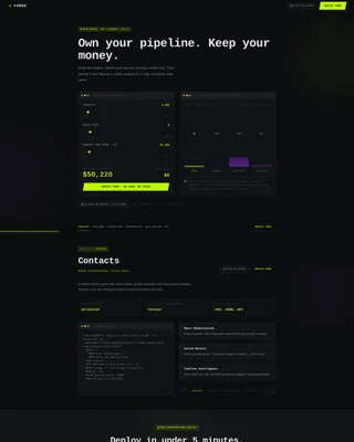 Open-Source CRM Landing Page Template