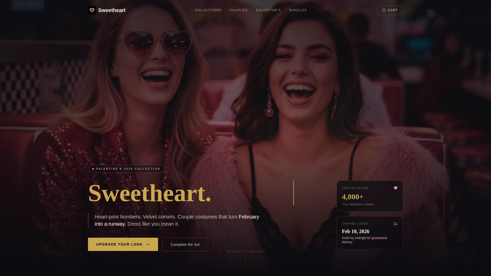 Valentine's Day Landing Page Template