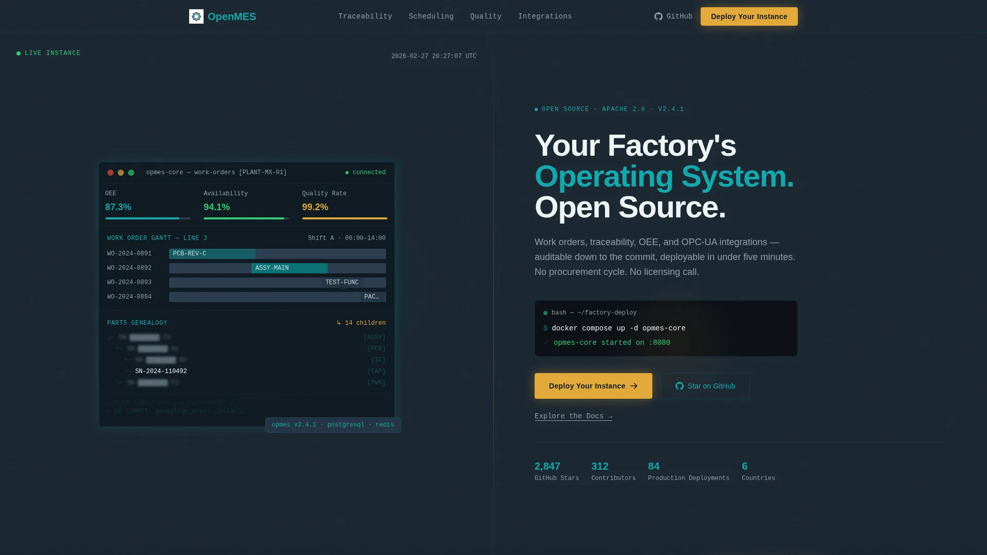 Open-Source Enterprise Software Specialist Professional Website Template
