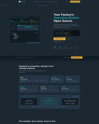Open-Source Enterprise Software Specialist Professional Website Template