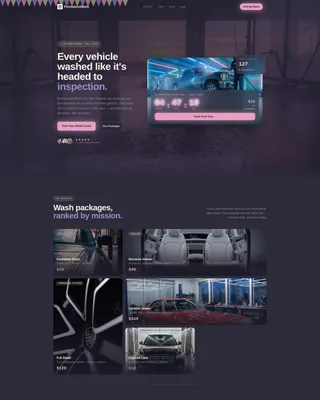 Veteran Car Wash Landing Page Template