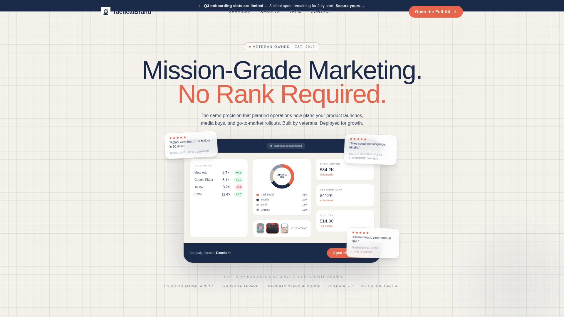 Missiongrade Marketing Landing Page Template