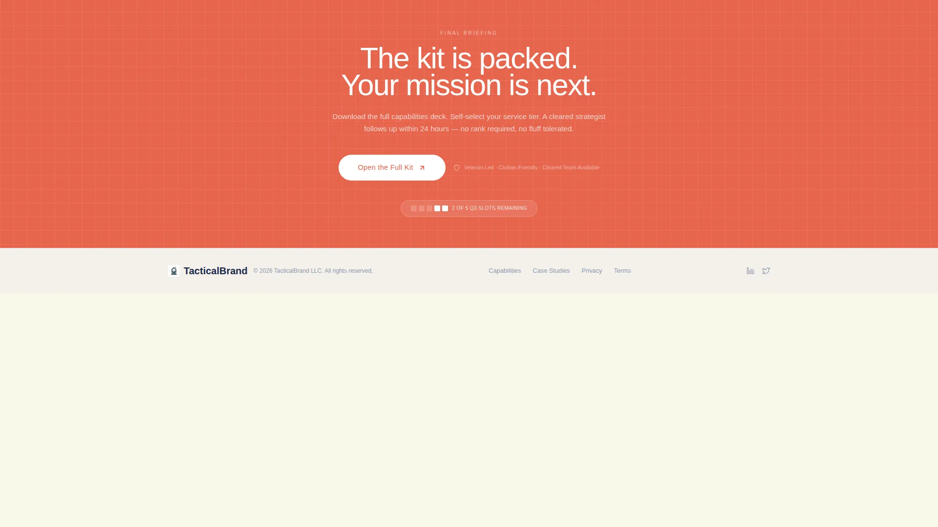 Missiongrade Marketing Landing Page Template
