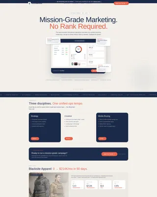 Missiongrade Marketing Landing Page Template