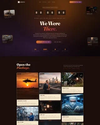 Bold Veteran-Owned Media Landing Page Template