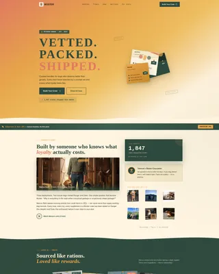 Veteran-Owned Pet Shop Landing Page Template