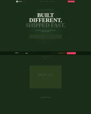 Veteran-Owned Tech Startup Landing Page Template
