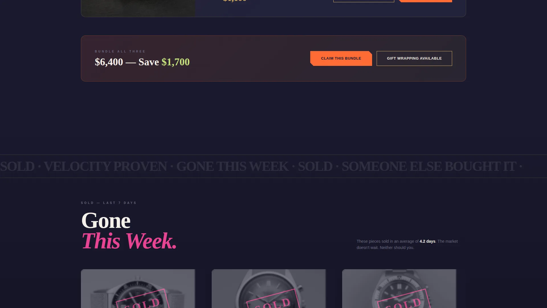 Premium Vintage Watch Landing Page Template