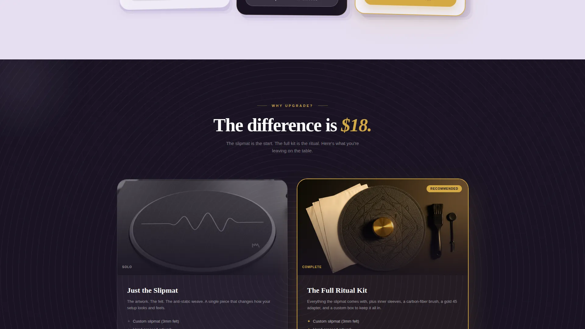 Retro Vinyl Landing Page for Turntable Accessory Stores