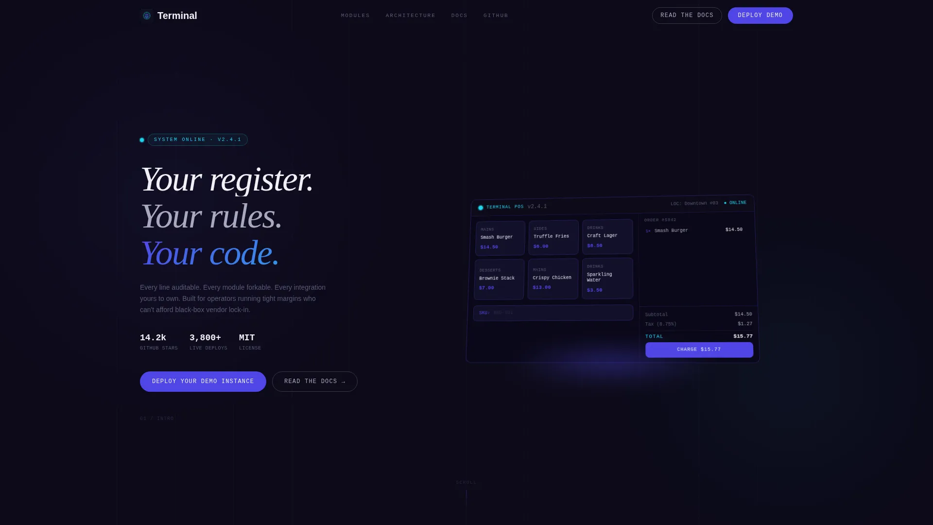 Intelligent Point-of-Sale Landing Page Template