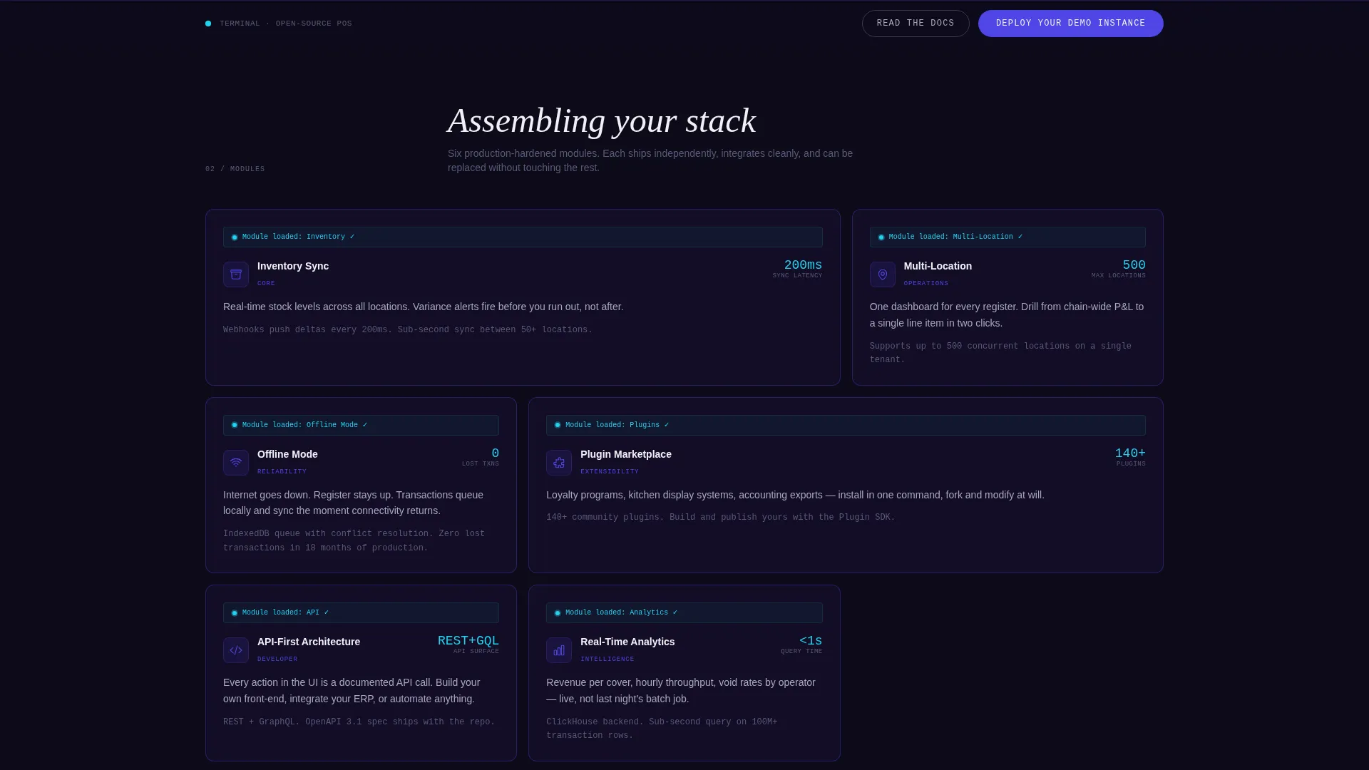 Intelligent Point-of-Sale Landing Page Template