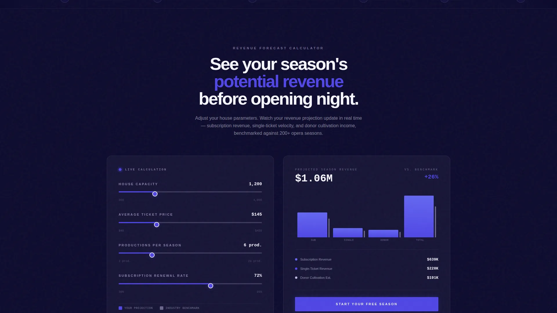 Opera Vertical SaaS Booking Website Template