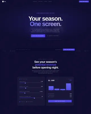 Opera Vertical SaaS Booking Website Template