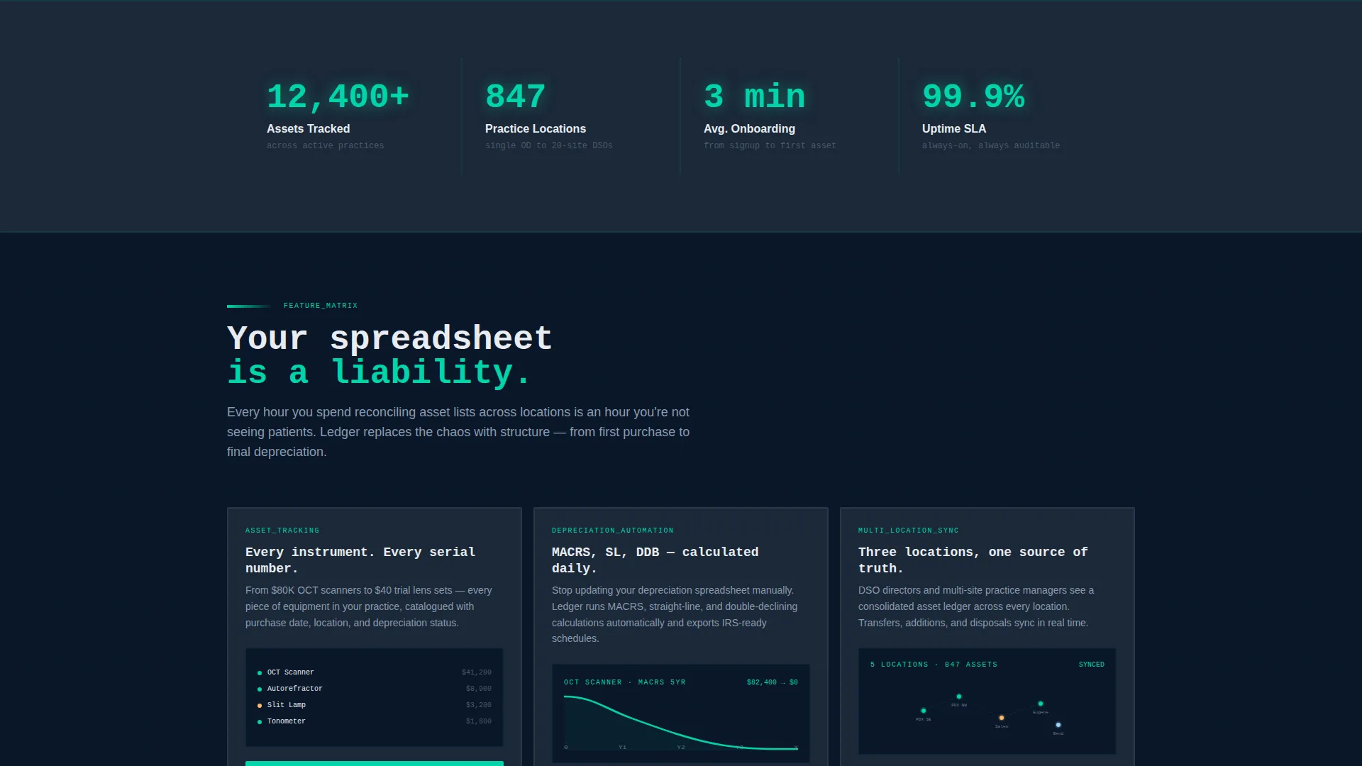 Optometry Software Professional Website Template