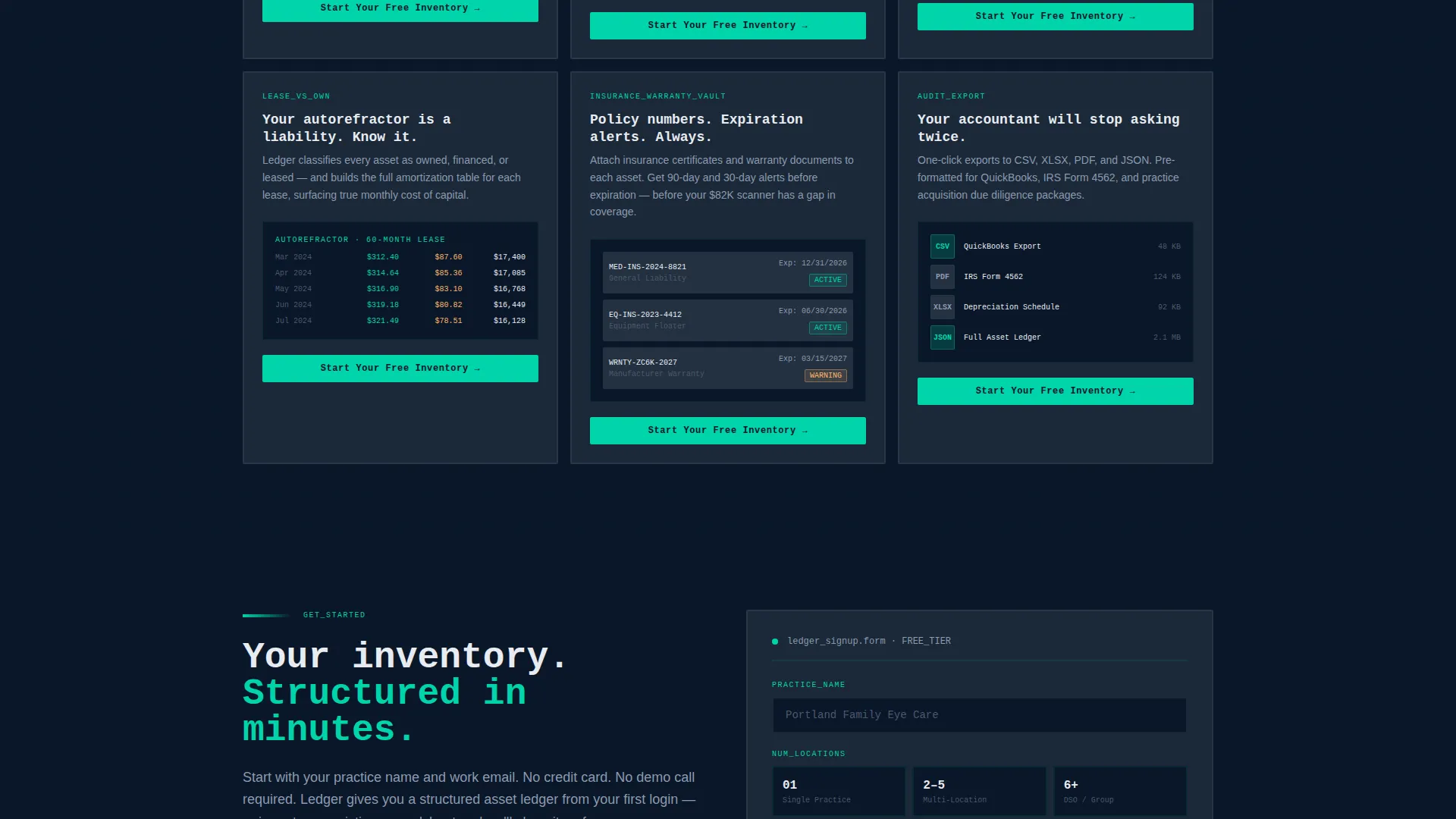 Optometry Software Professional Website Template