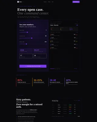 Advanced Optometry Software Cost Estimator Website Template