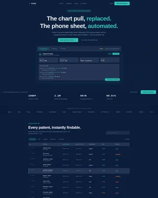 Optometry Client Portal Landing Page Template