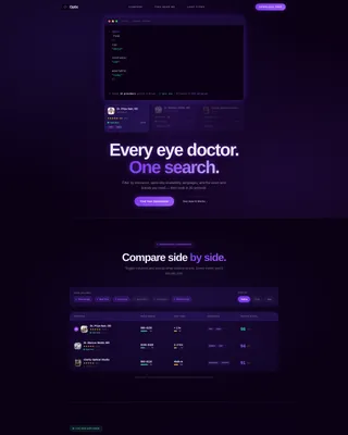 Expert Eye Care Practice Landing Page Template